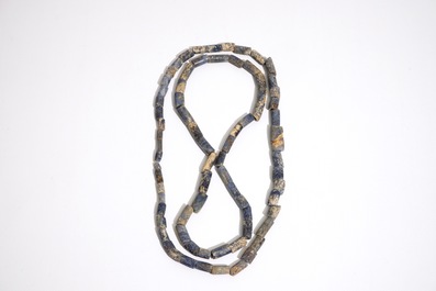 Two lapis lazuli beads necklaces, Chavin culture, Peru, 9th/2nd C. BC