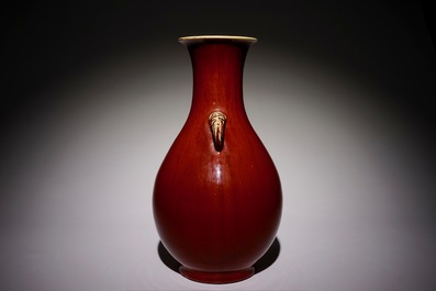 Sang De Boeuf Porcelain Yuhuchunping Vase Sang De Boeuf Porcelain Yuhuchunping Vase