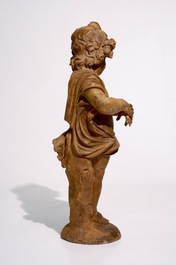 Toegeschr. aan Lodewyck Willemsens (Antwerpen, 1630-1702), een groot terracotta model van een putto