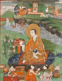 Deux thangkas, Tibet ou N&eacute;pal, 18/19&egrave;me