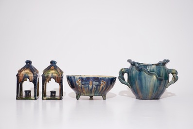 A large collection of Flemish pottery, incl. Art Nouveau examples, 20th C.