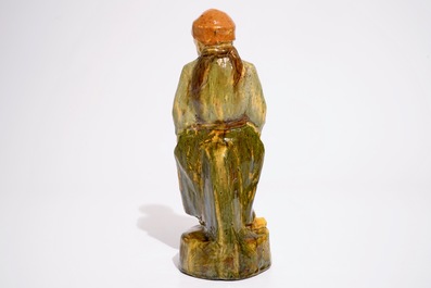 Een figuur in Vlaams aardewerk, &ldquo;Het boertje&rdquo;, wellicht Laigneil, 20e eeuw