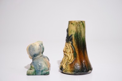 Une grande collection de poterie flamande, influence Art Nouveau, 20&egrave;me