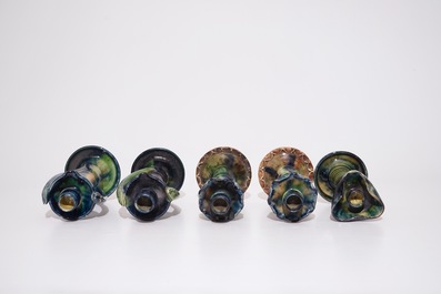 Une grande collection de poterie flamande, influence Art Nouveau, 20&egrave;me
