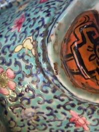 Un grand mod&egrave;le de Shou Lao en porcelaine de Chine famille rose, 19&egrave;me