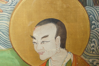 Deux thangkas, Tibet ou N&eacute;pal, 18/19&egrave;me