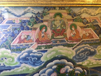 Un thangka de grand format, Tibet ou N&eacute;pal, 19/20&egrave;me