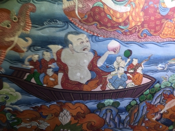 Een grote thangka, Tibet of Nepal, 19/20e eeuw