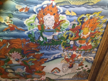 Un thangka de grand format, Tibet ou N&eacute;pal, 19/20&egrave;me