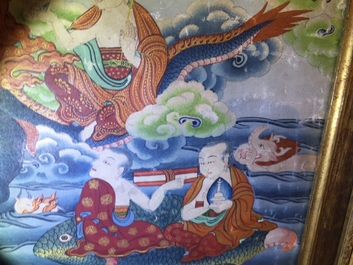 A large thangka, Tibet or Nepal, 19/20th C.