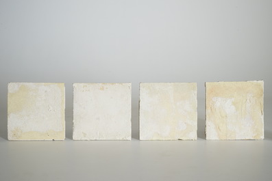A set of ca. 350 plain white Dutch Delft tiles, 18th C.