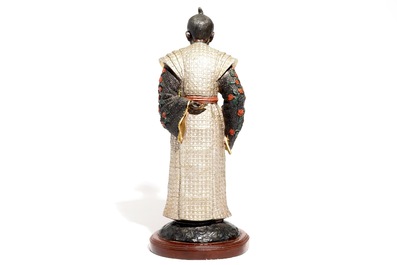 Un mod&egrave;le d'un samoura&iuml; en bronze, Japon, Meiji, 19/20&egrave;me