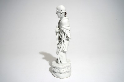 A Chinese Dehua blanc de Chine model of the immortal Li Tieguai, 19th C.