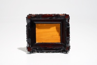 A Chinese ivory figure of a scholar, 19th C.