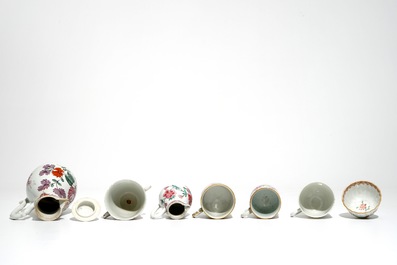 A collection of Chinese famille rose porcelain, Yongzheng/Qianlong