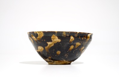 A Chinese Jizhou tortoise shell-glazed bowl, Southern Song Dynasty or later