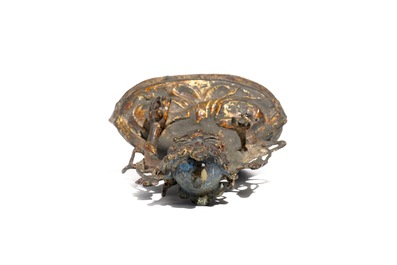 Un mod&egrave;le d'un Guanyin en bronze laqu&eacute;, Chine, Ming