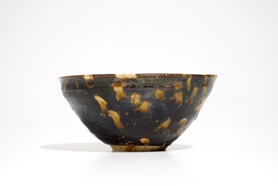 A Chinese Jizhou tortoise shell-glazed bowl, Southern Song Dynasty or later