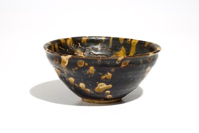 A Chinese Jizhou tortoise shell-glazed bowl, Southern Song Dynasty or later