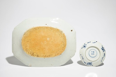 A varied selection of Chinese blue and white wares, 19th C.