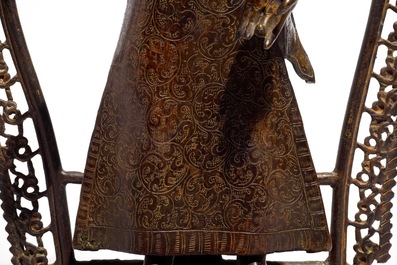 A large bronze figure of Buddha Dipankara, Nepal, 18/19th C.
