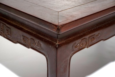 19世纪 木雕台座两件和矮桌