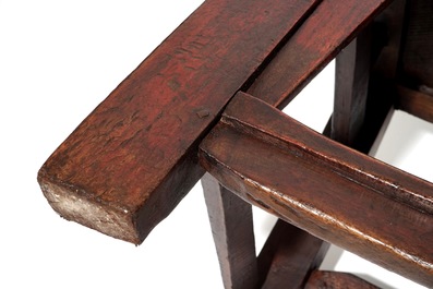 Vier Chinese houten stoelen, 19/20e eeuw