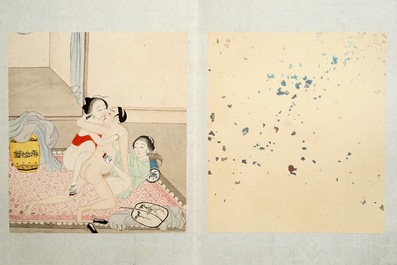 A Chinese album of erotic drawings, 19/20th C.