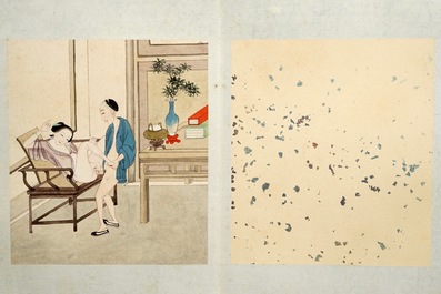 A Chinese album of erotic drawings, 19/20th C.