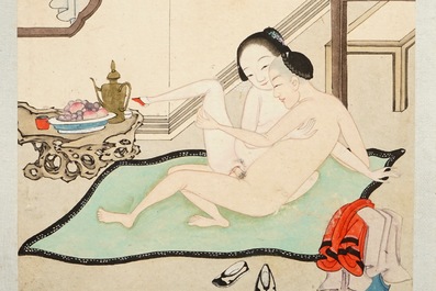 A Chinese album of erotic drawings, 19/20th C.