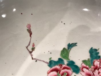 A large Chinese famille rose bowl with a fine figurative design, Yongzheng