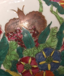 Five various Chinese famille rose vases, 19/20th C.