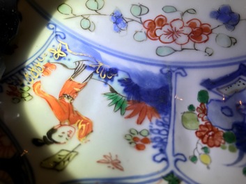 A Chinese famille verte armorial &quot;Provinces&quot; dish with the arms of &quot;Nameur&quot;, Kangxi/Yongzheng