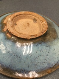 A Chinese junyao-glazed saucer, possibly Yuan