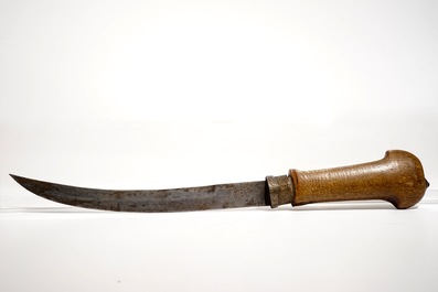 A Moroccan dagger with rhinoceros horn hilt, 19th century