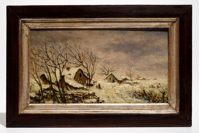 Van de Kerkhove, Fritz (Belgium, 1862-1873), Two small oils on panel and a watercolour