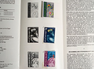 Een grote collectie munten en postzegels, vnl. Belgi&euml; en Belgisch Congo