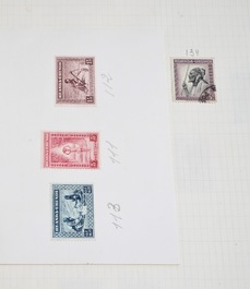 Une grande collection de timbres et monnaies, la plupart Belgique et Congo Belge