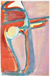 Van Velde, Bram (Nederland, 1895-1981), Twee abstracte composities, litho op papier, genum. 44/60