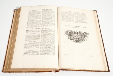 Verheerlykt Vlaandre, Flandria Illustrata, three parts in two volumes, Anthoni Sanderus, 1735