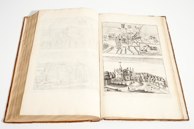 Verheerlykt Vlaandre, Flandria Illustrata, trois t&ocirc;mes en deux volumes, Anthoni Sanderus, 1735