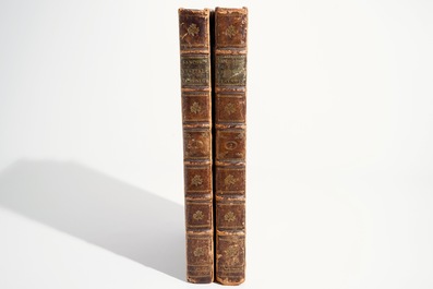 Verheerlykt Vlaandre, Flandria Illustrata, trois t&ocirc;mes en deux volumes, Anthoni Sanderus, 1735