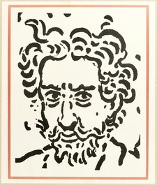 After Ensor, James (Belgium, 1860-1949), Two lithographies: &quot;Bal du Rat Mort&rdquo; and &ldquo;T&ecirc;te d&rsquo;Ensor&rdquo;