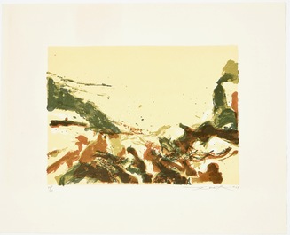 Zao, Wou-Ki (China/Frankrijk, 1920-2013), Twee abstracte composities, litho op papier, gedat. 1978/1979, genum. 44/60