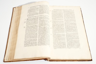 Verheerlykt Vlaandre, Flandria Illustrata, trois t&ocirc;mes en deux volumes, Anthoni Sanderus, 1735