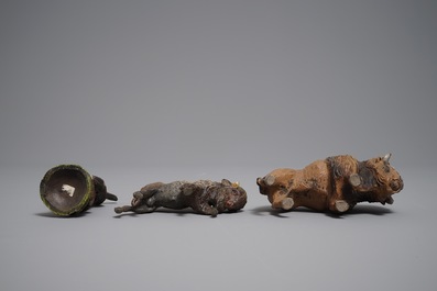 Un ensemble de mod&egrave;les d'animaux en elastolin et lineol, Hausser, Allemagne, 1&egrave;re moiti&eacute; du 20&egrave;me