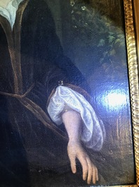 Ecole hollandaise, 17&egrave;me, Portrait d'une femme, dat&eacute; 1693, huile sur toile