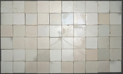 A set of ca. 180 plain white Dutch Delft tiles, 18th C.