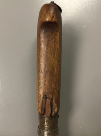 A Moroccan dagger with rhinoceros horn hilt, 19th century