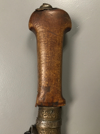 A Moroccan dagger with rhinoceros horn hilt, 19th century